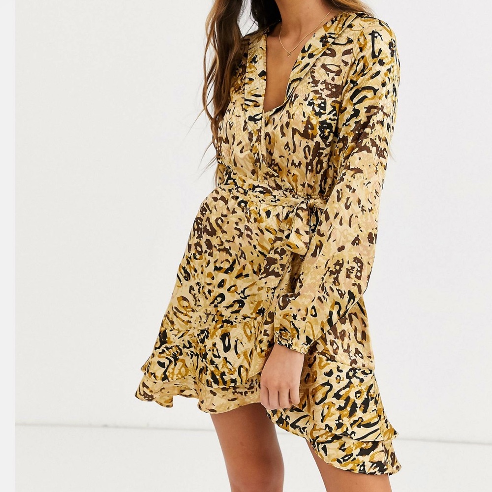Wrap Leopard Dress